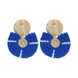 The Pioneer – Handgemaakte statement oorbellen uit Colombia - blauw