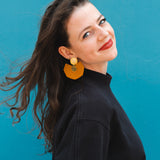 The Voyager - Roest Oranje Lichtgewicht Statement Oorbellen