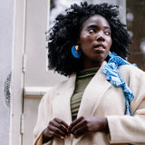 The Voyager - Blauwe Lichtgewicht Statement Oorbellen