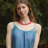 The Voyager - Marine Blauwe Lichtgewicht Statement Oorbellen