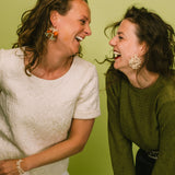 The Wanderer Armband – Glaskralen statement armband in rood