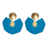 The Voyager - Blauwe Lichtgewicht Statement Oorbellen