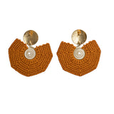 The Voyager - Roest Oranje Lichtgewicht Statement Oorbellen