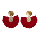 The Voyager - Rode Lichtgewicht Statement Oorbellen